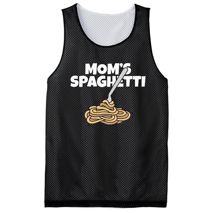 Moms Spaghetti And Meatballs Love Italian Food Gifts Foodies Mesh Reversible Basketball Jersey Tank