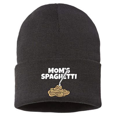 Moms Spaghetti And Meatballs Love Italian Food Gifts Foodies Sustainable Knit Beanie