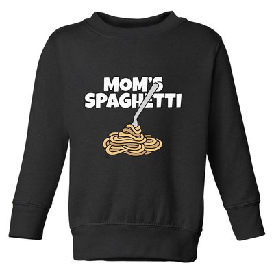 Moms Spaghetti And Meatballs Love Italian Food Gifts Foodies Toddler Sweatshirt