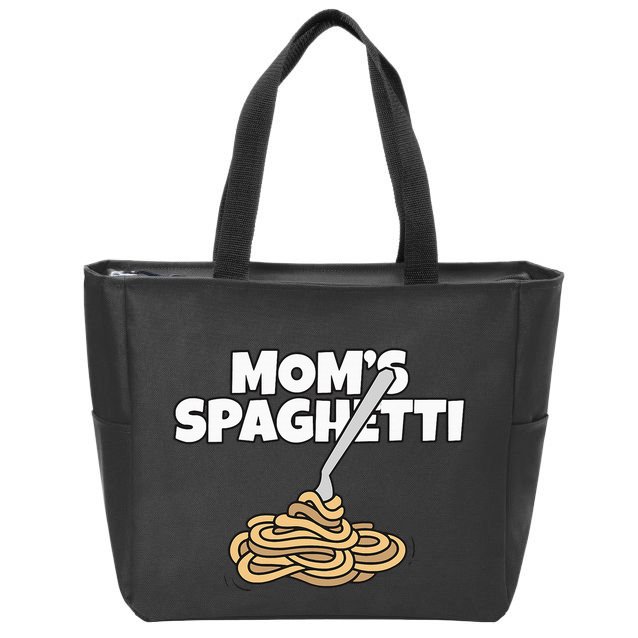 Moms Spaghetti And Meatballs Love Italian Food Gifts Foodies Zip Tote Bag