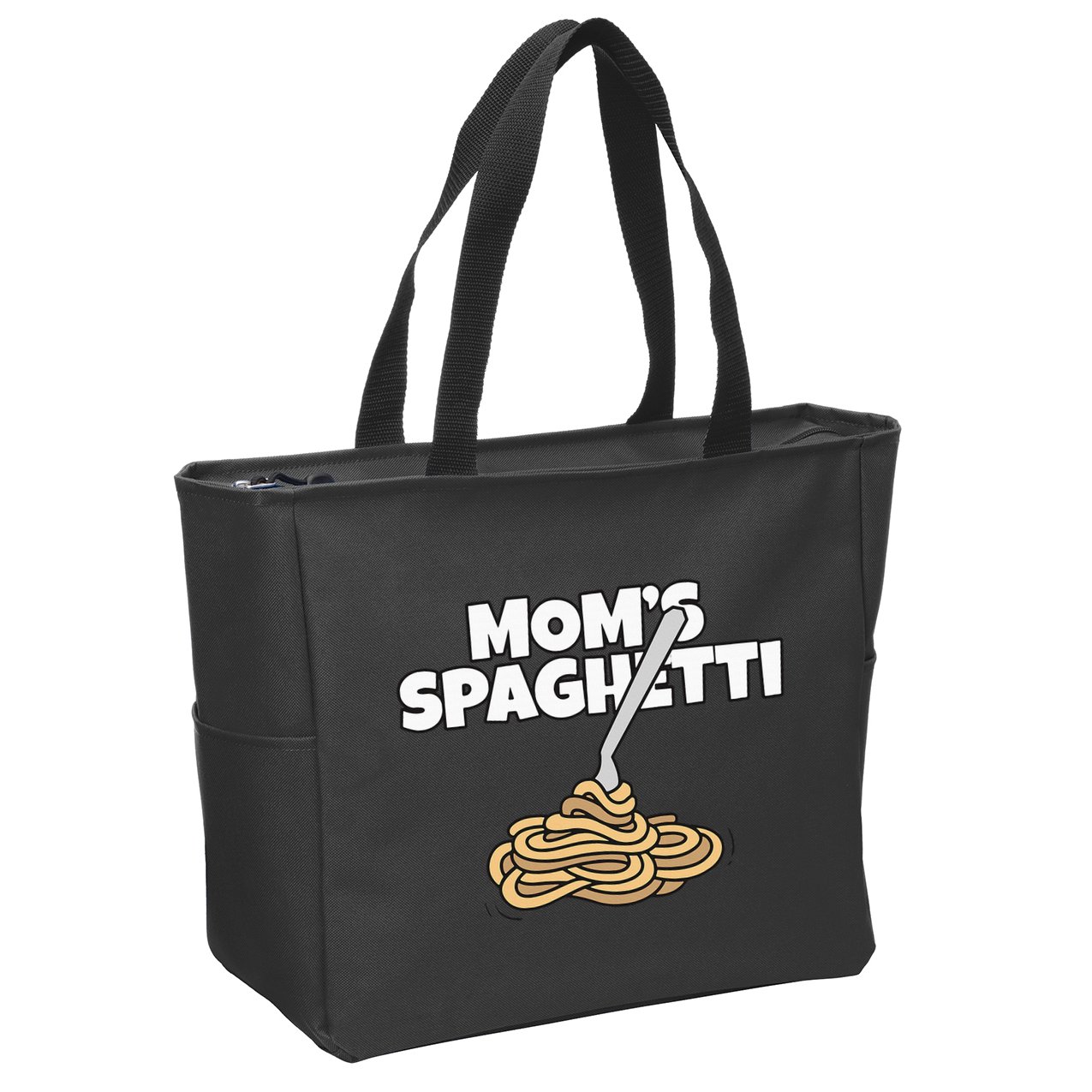 Moms Spaghetti And Meatballs Love Italian Food Gifts Foodies Zip Tote Bag
