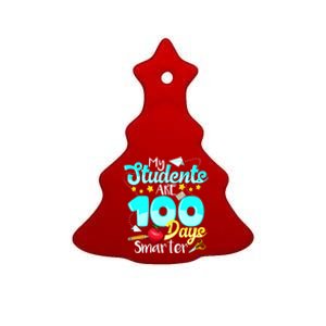 My Students Are 100 Days Smarter Gift For Teachers Gift Ceramic Tree Ornament