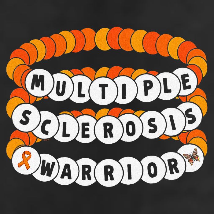 Multiple Sclerosis Awareness MS Warrior Friendship Bracelet Adult Drive Performance Visor
