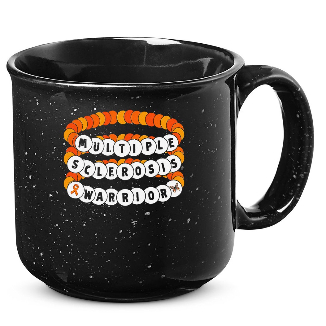 Multiple Sclerosis Awareness MS Warrior Friendship Bracelet 15oz Campfire Ceramic Mug