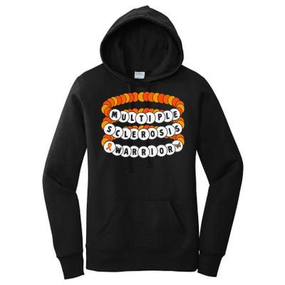 Multiple Sclerosis Awareness MS Warrior Friendship Bracelet Women's Pullover Hoodie
