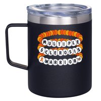 Multiple Sclerosis Awareness MS Warrior Friendship Bracelet 12oz Stainless Steel Coffee Mug