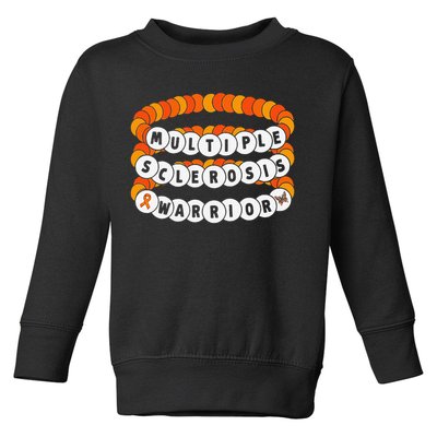 Multiple Sclerosis Awareness MS Warrior Friendship Bracelet Toddler Sweatshirt