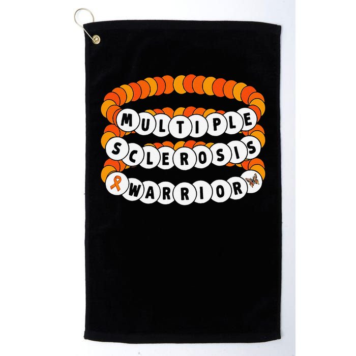 Multiple Sclerosis Awareness MS Warrior Friendship Bracelet Golf Towel