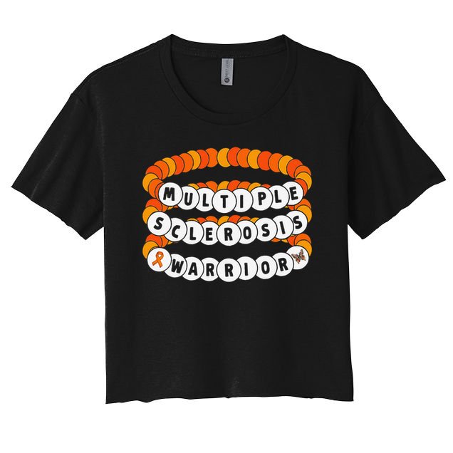 Multiple Sclerosis Awareness MS Warrior Friendship Bracelet Crop Top