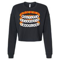 Multiple Sclerosis Awareness MS Warrior Friendship Bracelet Cropped Pullover Crew