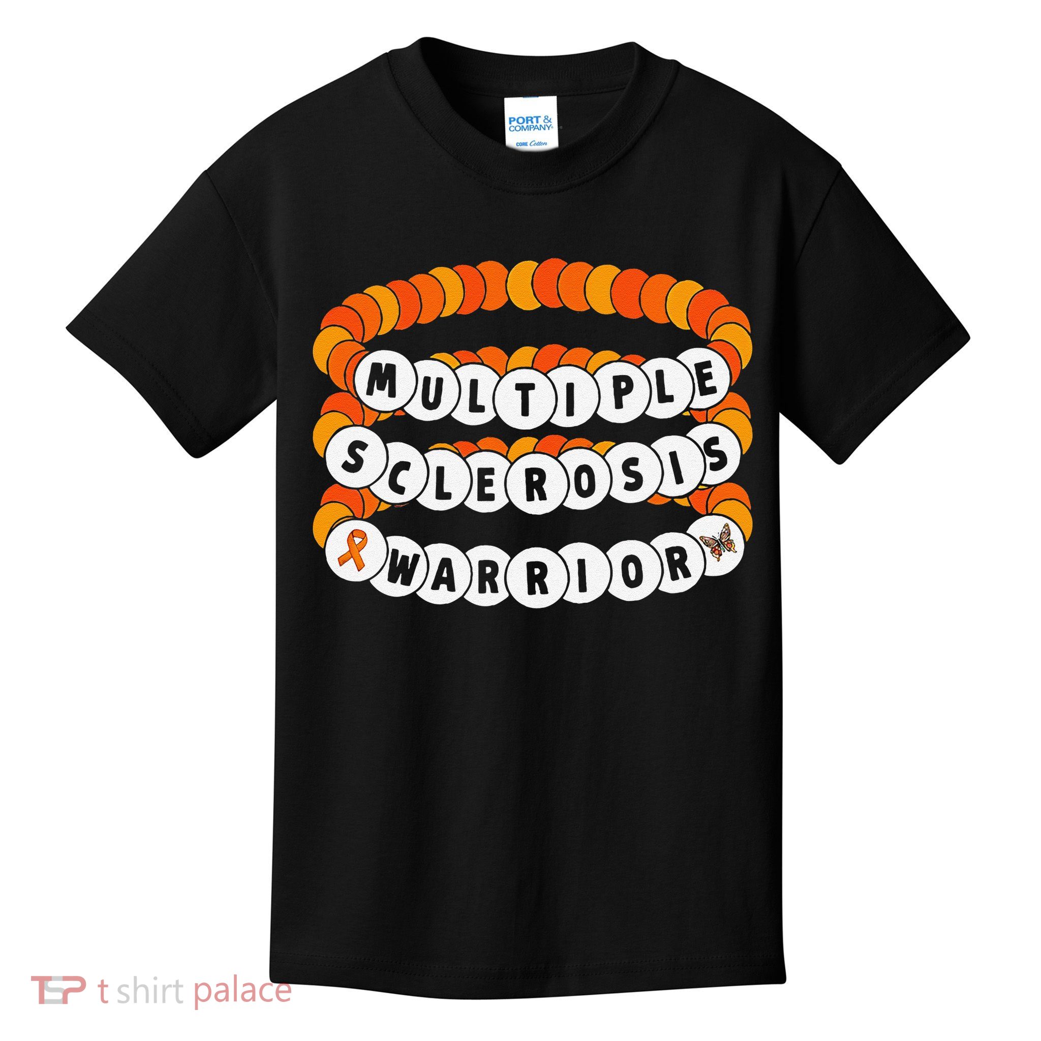 Multiple Sclerosis Awareness MS Warrior Friendship Bracelet Kids T-Shirt