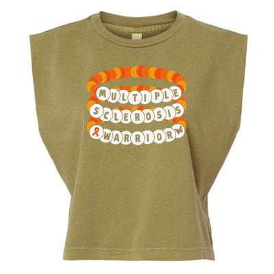 Multiple Sclerosis Awareness MS Warrior Friendship Bracelet Garment-Dyed Women's Muscle Tee