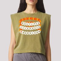 Multiple Sclerosis Awareness MS Warrior Friendship Bracelet Garment-Dyed Women's Muscle Tee