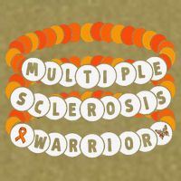 Multiple Sclerosis Awareness MS Warrior Friendship Bracelet Garment-Dyed Women's Muscle Tee