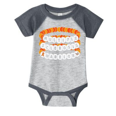 Multiple Sclerosis Awareness MS Warrior Friendship Bracelet Infant Baby Jersey Bodysuit