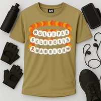 Multiple Sclerosis Awareness MS Warrior Friendship Bracelet Cooling Performance Crew T-Shirt