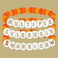 Multiple Sclerosis Awareness MS Warrior Friendship Bracelet Cooling Performance Crew T-Shirt