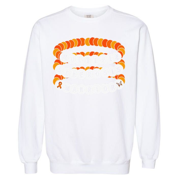 Multiple Sclerosis Awareness MS Warrior Friendship Bracelet Garment-Dyed Sweatshirt