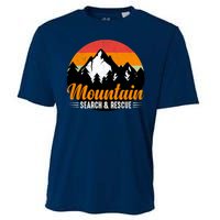 Mountain Search And Rescue Sunset Vintage Retro Cooling Performance Crew T-Shirt