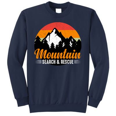 Mountain Search And Rescue Sunset Vintage Retro Sweatshirt