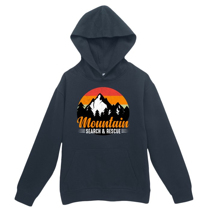 Mountain Search And Rescue Sunset Vintage Retro Urban Pullover Hoodie