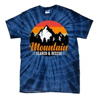 Mountain Search And Rescue Sunset Vintage Retro Tie-Dye T-Shirt