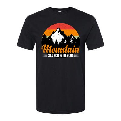 Mountain Search And Rescue Sunset Vintage Retro Softstyle CVC T-Shirt