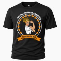 Multiple Sclerosis Awareness Ms Warrior Mom Unbreakable Gift Cooling Performance Crew T-Shirt