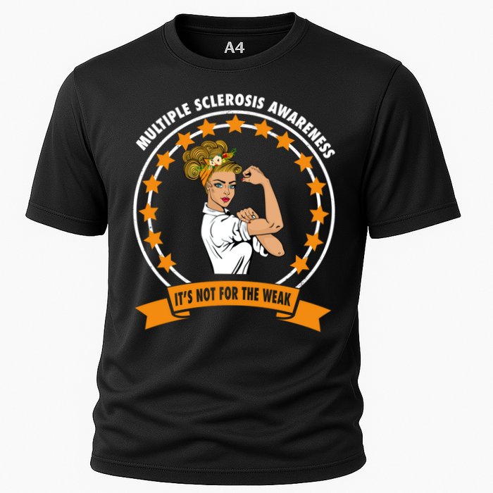Multiple Sclerosis Awareness Ms Warrior Mom Unbreakable Gift Cooling Performance Crew T-Shirt