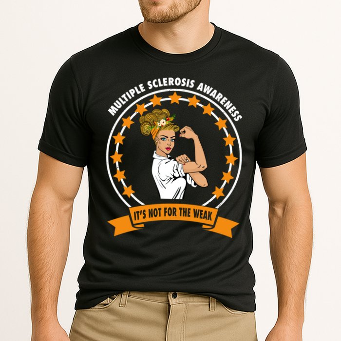 Multiple Sclerosis Awareness Ms Warrior Mom Unbreakable Gift Cooling Performance Crew T-Shirt
