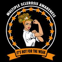 Multiple Sclerosis Awareness Ms Warrior Mom Unbreakable Gift Cooling Performance Crew T-Shirt