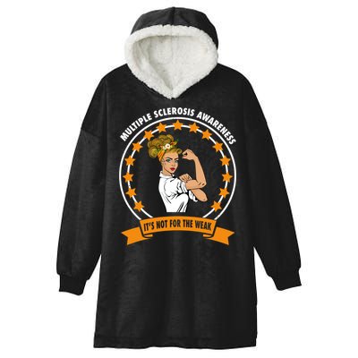 Multiple Sclerosis Awareness Ms Warrior Mom Unbreakable Gift Hooded Wearable Blanket