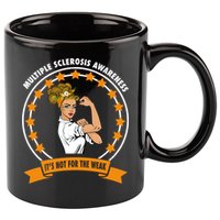 Multiple Sclerosis Awareness Ms Warrior Mom Unbreakable Gift 11oz C Handle Ceramic Mug