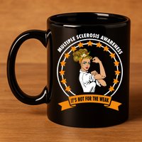Multiple Sclerosis Awareness Ms Warrior Mom Unbreakable Gift 11oz C Handle Ceramic Mug