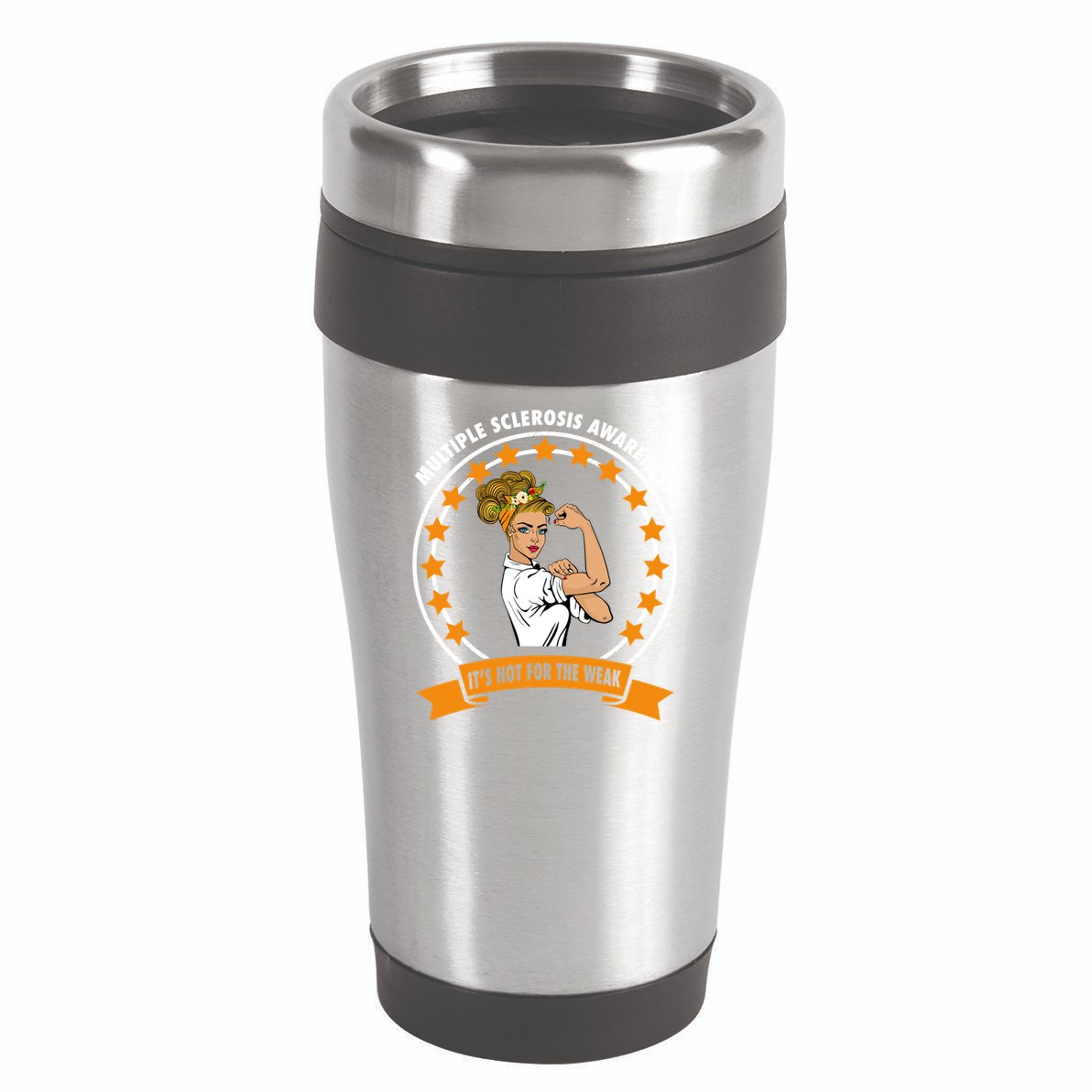 Multiple Sclerosis Awareness Ms Warrior Mom Unbreakable Gift 16oz Travel Tumbler