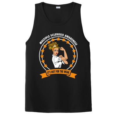 Multiple Sclerosis Awareness Ms Warrior Mom Unbreakable Gift PosiCharge Competitor Tank