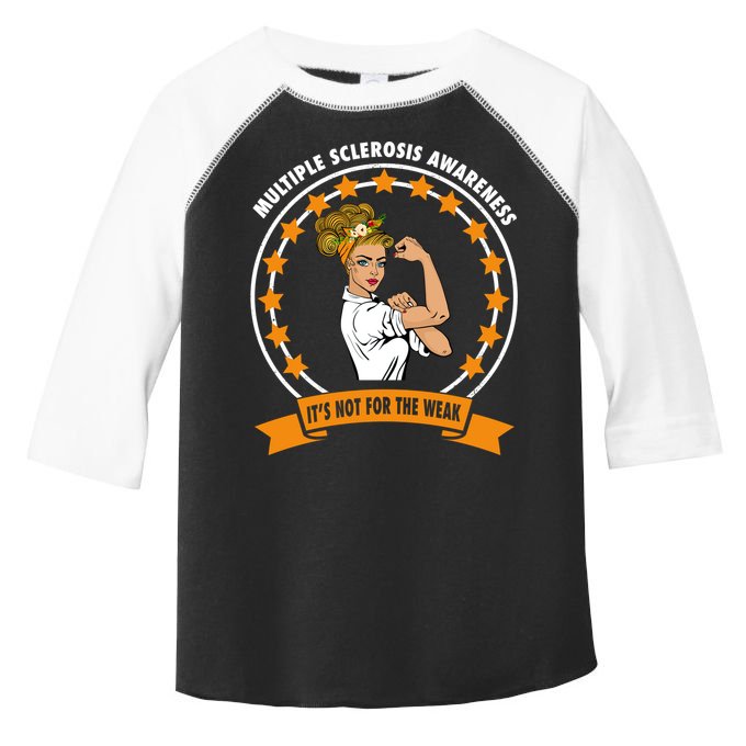 Multiple Sclerosis Awareness Ms Warrior Mom Unbreakable Gift Toddler Fine Jersey T-Shirt