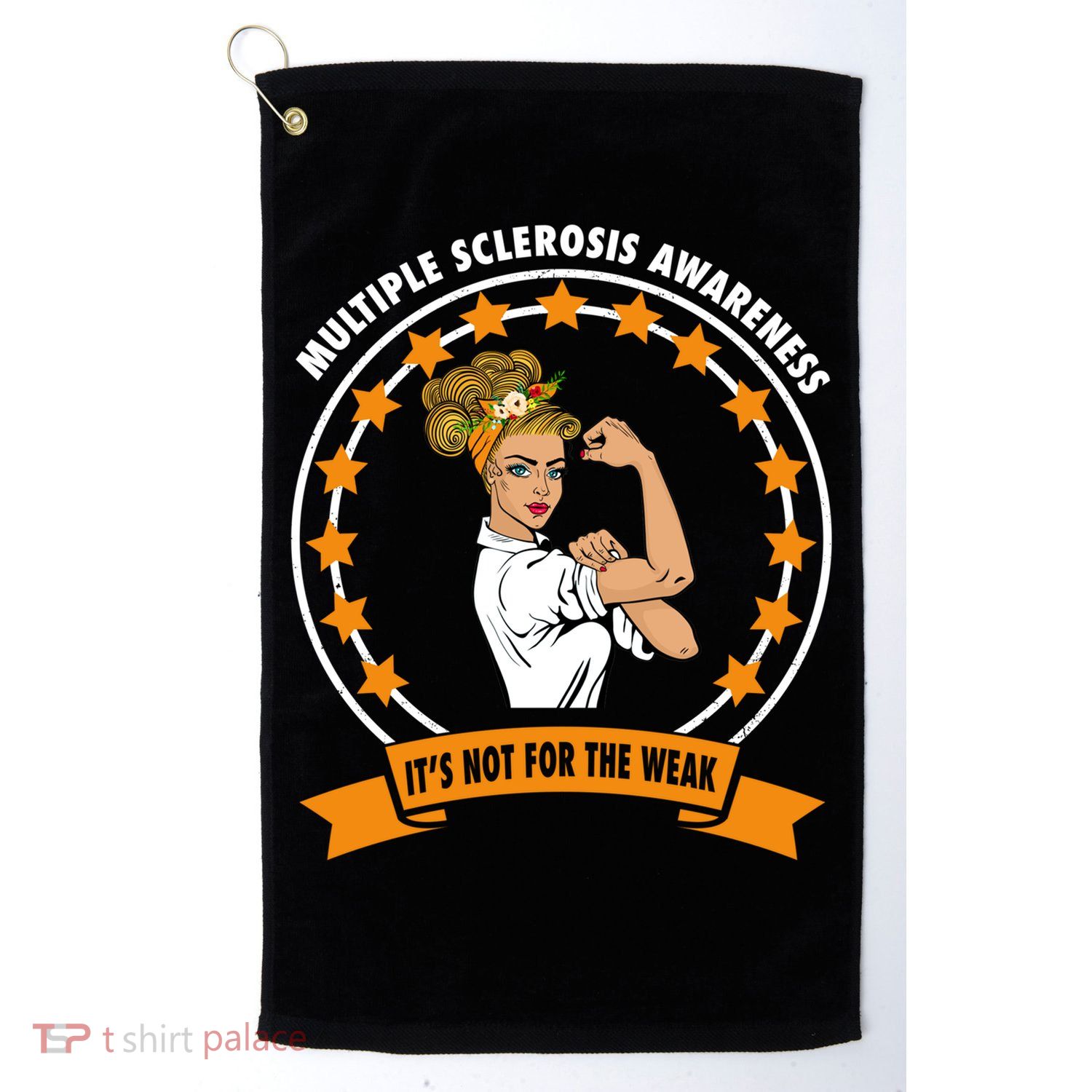 Multiple Sclerosis Awareness Ms Warrior Mom Unbreakable Gift Golf Towel