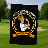 Multiple Sclerosis Awareness Ms Warrior Mom Unbreakable Gift Golf Towel