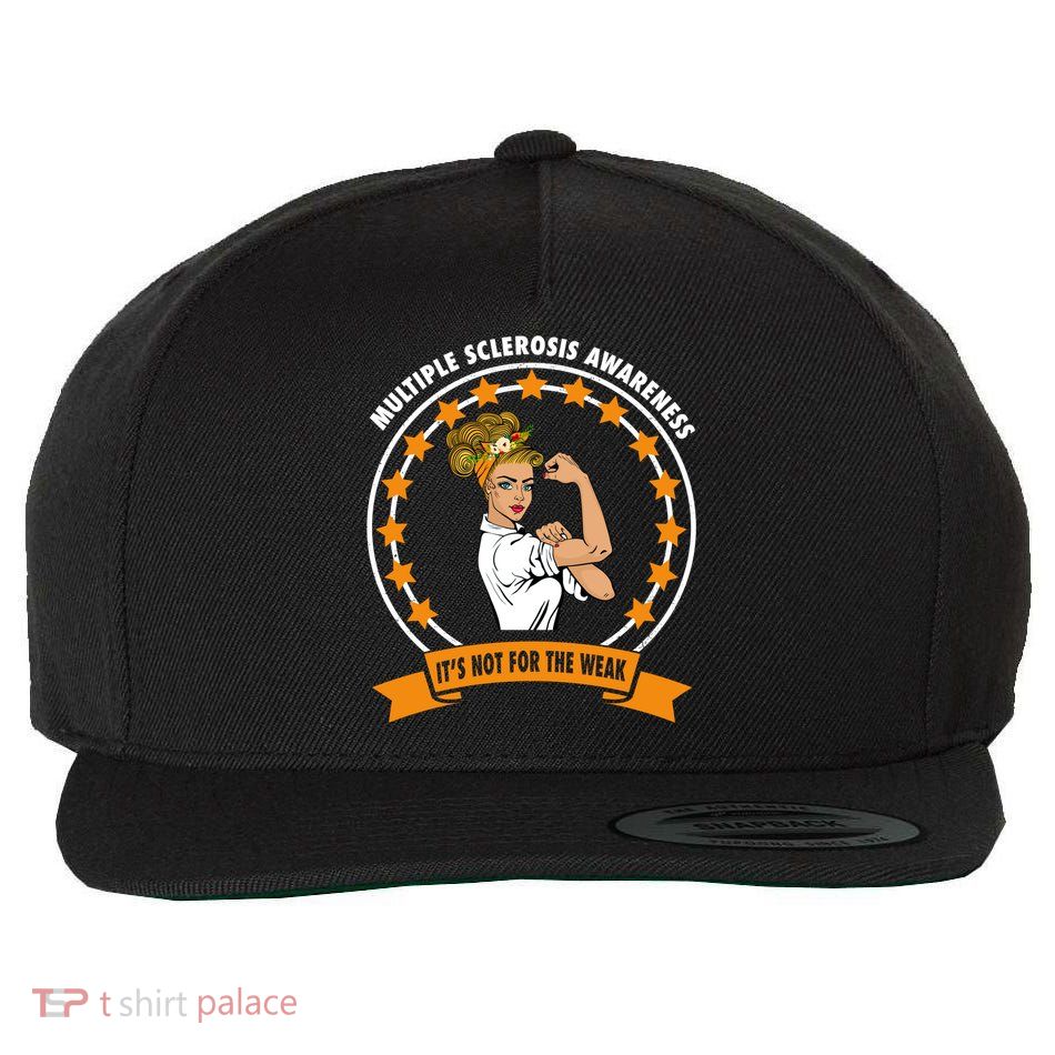 Multiple Sclerosis Awareness Ms Warrior Mom Unbreakable Gift Wool Snapback Cap