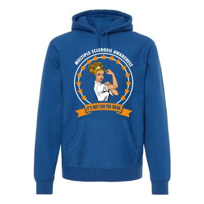 Multiple Sclerosis Awareness Ms Warrior Mom Unbreakable Gift Premium Hoodie