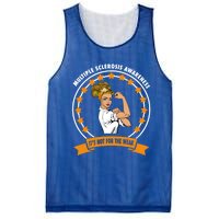 Multiple Sclerosis Awareness Ms Warrior Mom Unbreakable Gift Mesh Reversible Basketball Jersey Tank