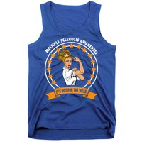 Multiple Sclerosis Awareness Ms Warrior Mom Unbreakable Gift Tank Top