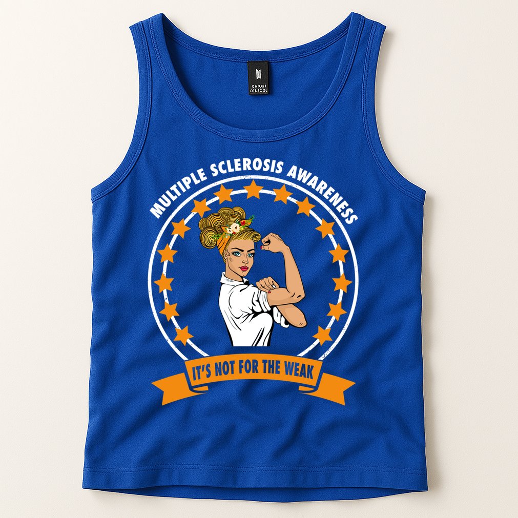 Multiple Sclerosis Awareness Ms Warrior Mom Unbreakable Gift Tank Top