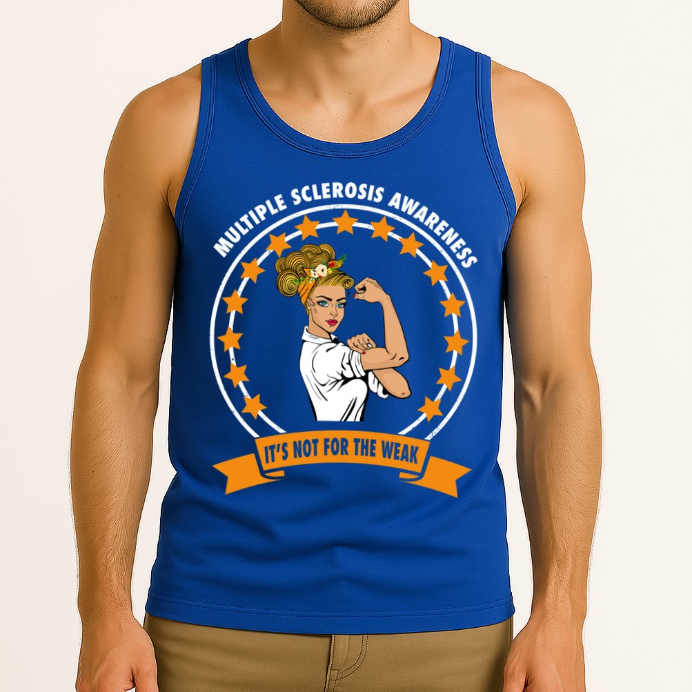 Multiple Sclerosis Awareness Ms Warrior Mom Unbreakable Gift Tank Top