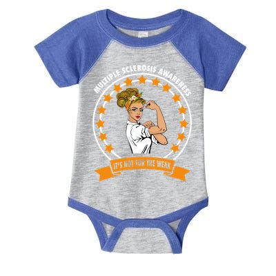 Multiple Sclerosis Awareness Ms Warrior Mom Unbreakable Gift Infant Baby Jersey Bodysuit