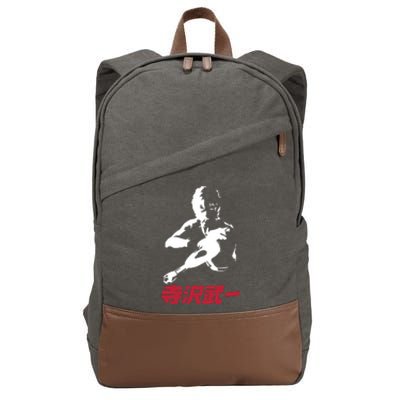 Mens Space Adventure Cobra Cartoon Cotton Canvas Backpack