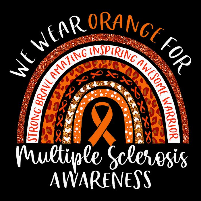 Multiple Sclerosis Awareness We Wear Orange Ms Rainbow Bucket Hat
