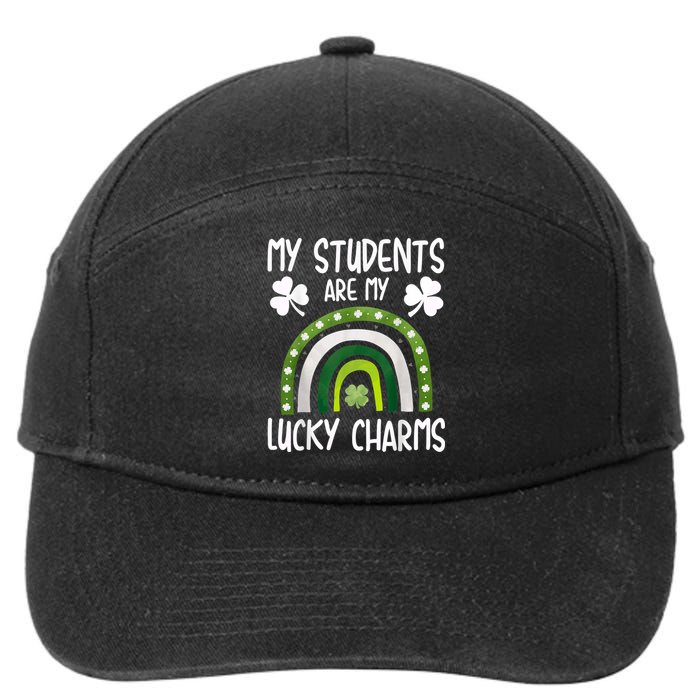 My Students Are My Lucky Charms Teacher St Patricks Day 7-Panel Snapback Hat