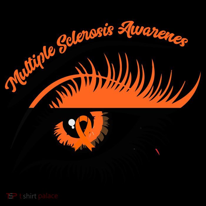 Multiple Sclerosis Awareness Eye Design Pom Pom 12in Knit Beanie